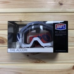 100% Accuri Goggle Gözlük - Clear - AF066