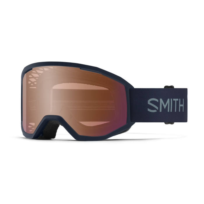 ﻿Smith Loam MTB Goggle Gözlük - Midnight Navy (Contrast Rose Flash Lens + Clear Lens)