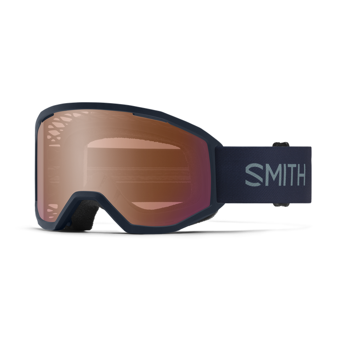 ﻿Smith Loam MTB Goggle Gözlük - Midnight Navy (Contrast Rose Flash Lens + Clear Lens)