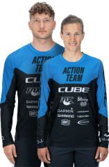 Cube EDGE Actionteam Jersey Uzun Kol Forma - Siyah/Mavi