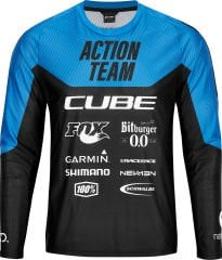 Cube EDGE Actionteam Jersey Uzun Kol Forma - Siyah/Mavi