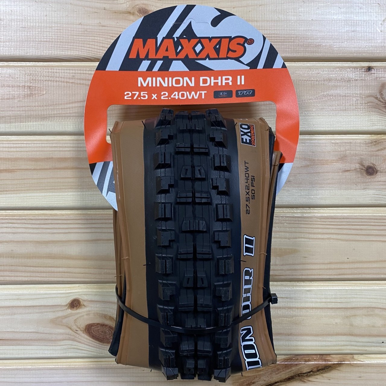 Maxxis Minion DHR II 27.5x2.40 - EXO TR WT Skinwall