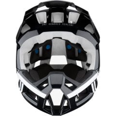 100% Trajecta Fullface Kask - Siyah/Beyaz