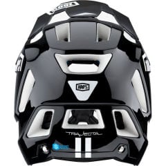 100% Trajecta Fullface Kask - Siyah/Beyaz