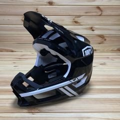 100% Trajecta Fullface Kask - Siyah/Beyaz