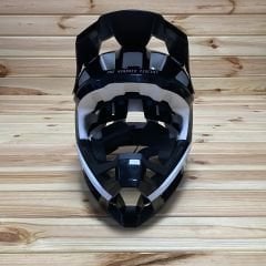 100% Trajecta Fullface Kask - Siyah/Beyaz