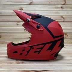 Bell Transfer Fullface Kask - Mat Kırmızı/Siyah