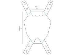 All Mountain Style Number Plate Numaralık - Black/White