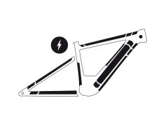 All Mountain Style E-Bike Kadro Koruyucu - Clear/Silver