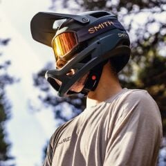 Smith Mainline MIPS Fullface Kask - Matte Stone/Moss