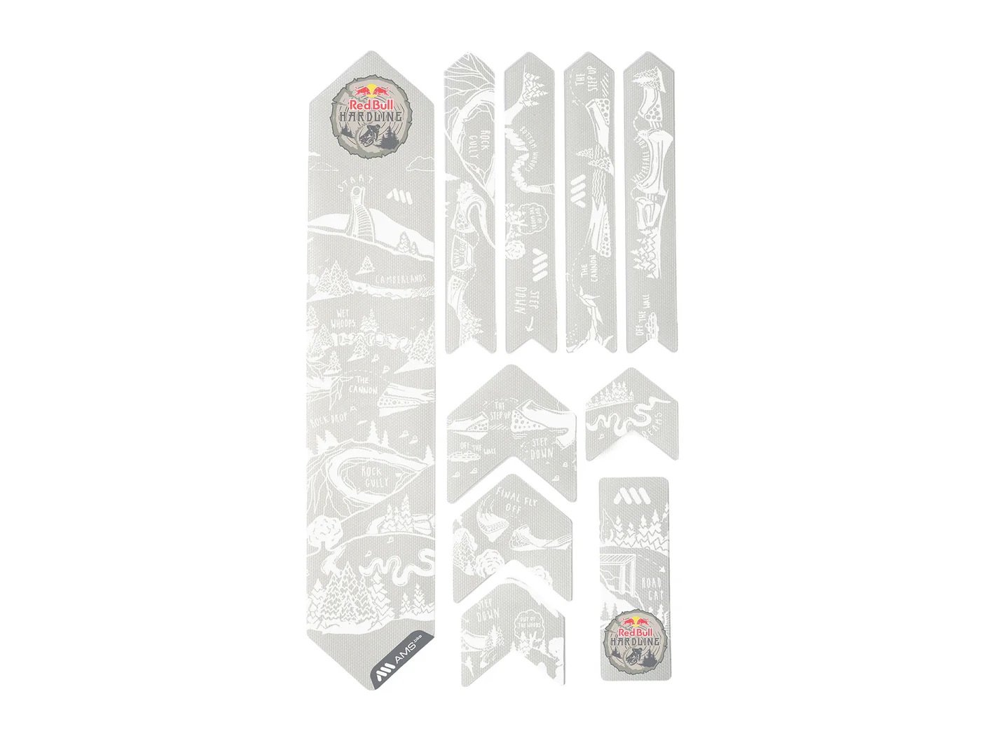 All Mountain Style Extra Kadro Koruyucu - Red Bull Hardline White
