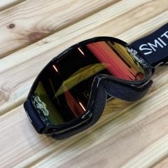 ﻿Smith Fuel V.1 MAX MTB Goggle Gözlük - Black (Red Mirror + Clear Lens)