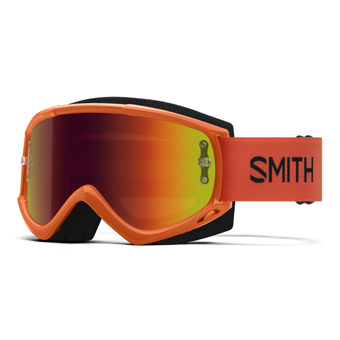 ﻿Smith Fuel V.1 MAX MTB Goggle Gözlük - Cinder (Red Mirror + Clear Lens)