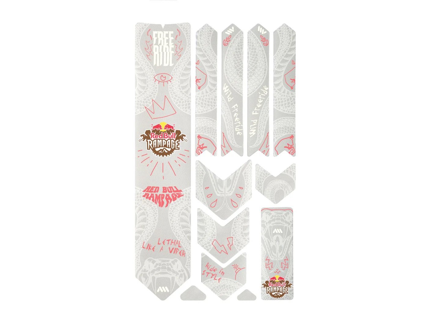 All Mountain Style Extra Kadro Koruyucu - Red Bull Rampage Freeride White