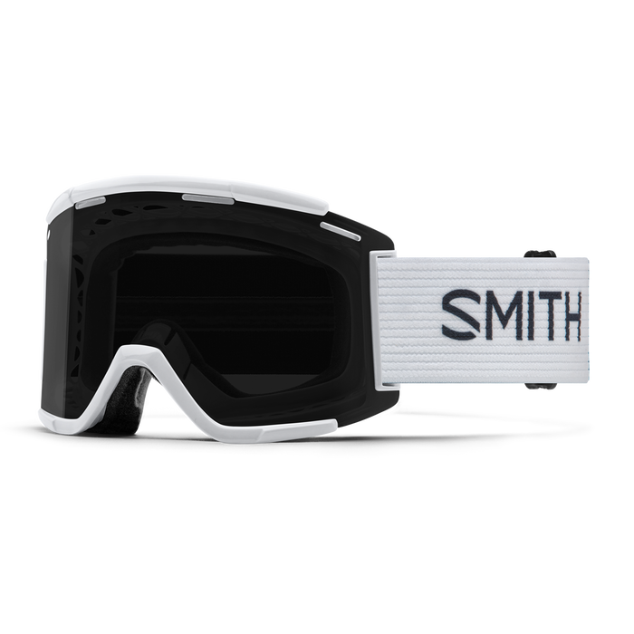 ﻿Smith Squad XL MTB Goggle Gözlük - White (Sun Black + Clear Lens)