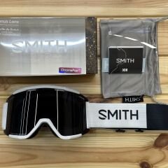 ﻿Smith Squad XL MTB Goggle Gözlük - White (Sun Black + Clear Lens)