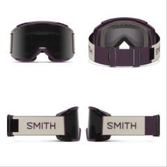 ﻿Smith Squad XL MTB Goggle Gözlük - Amethyst/Bone (Sun Black + Clear Lens)