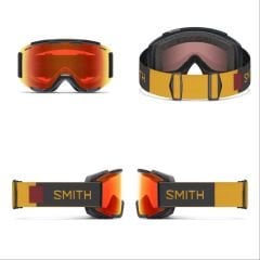 Smith Squad MTB Goggle Gözlük - Slate / Fool’s Gold (Everyday Red Mirror + Clear Lens)