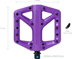 CrankBrothers Stamp 1 LE Large Platform Pedal - Mor