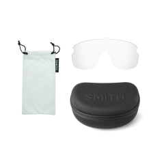 Smith Bobcat Gözlük - Matte Black Marble (Violet Mirror + Clear Lens)