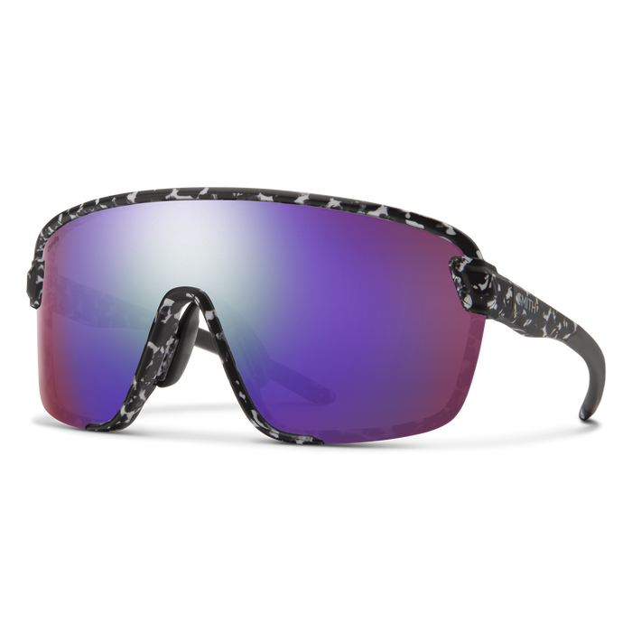 Smith Bobcat Gözlük - Matte Black Marble (Violet Mirror + Clear Lens)