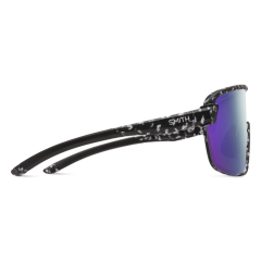 Smith Bobcat Gözlük - Matte Black Marble (Violet Mirror + Clear Lens)