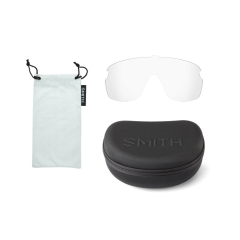 Smith Bobcat Gözlük - Black (Red Mirror + Clear Lens)