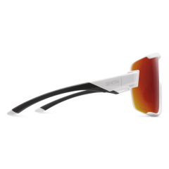 Smith Wildcat Gözlük - White (Red Mirror + Clear Lens)