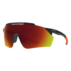 Smith Ruckus Gözlük - Matte Black Cinder (Red Mirror + Contrast Rose Lens)