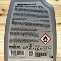 Motorex Quick Clean Wipe and Go Hızlı Temizleyici Sprey Bio - 500 mL