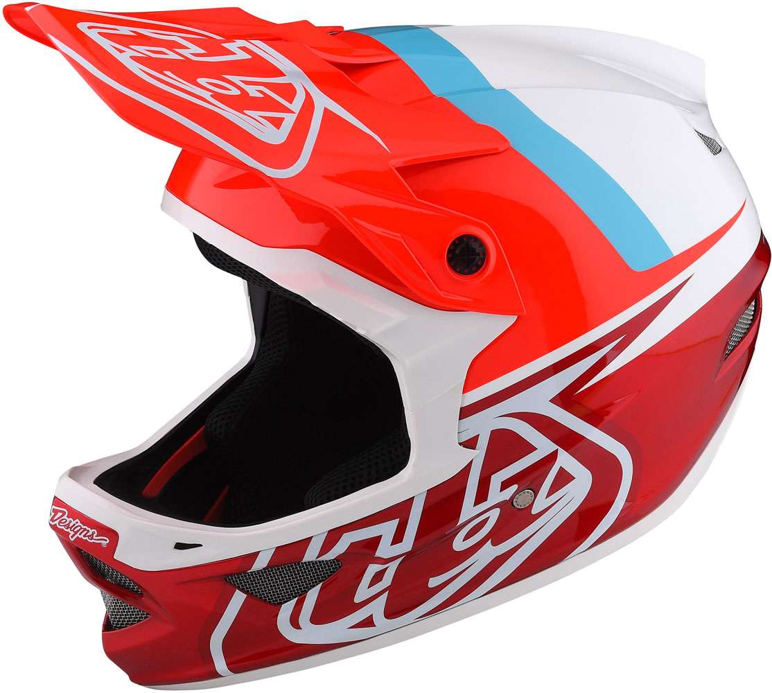 Troy Lee Design D3 Fiberlite Fullface Kask - Kırmızı