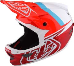 Troy Lee Design D3 Fiberlite Fullface Kask - Kırmızı