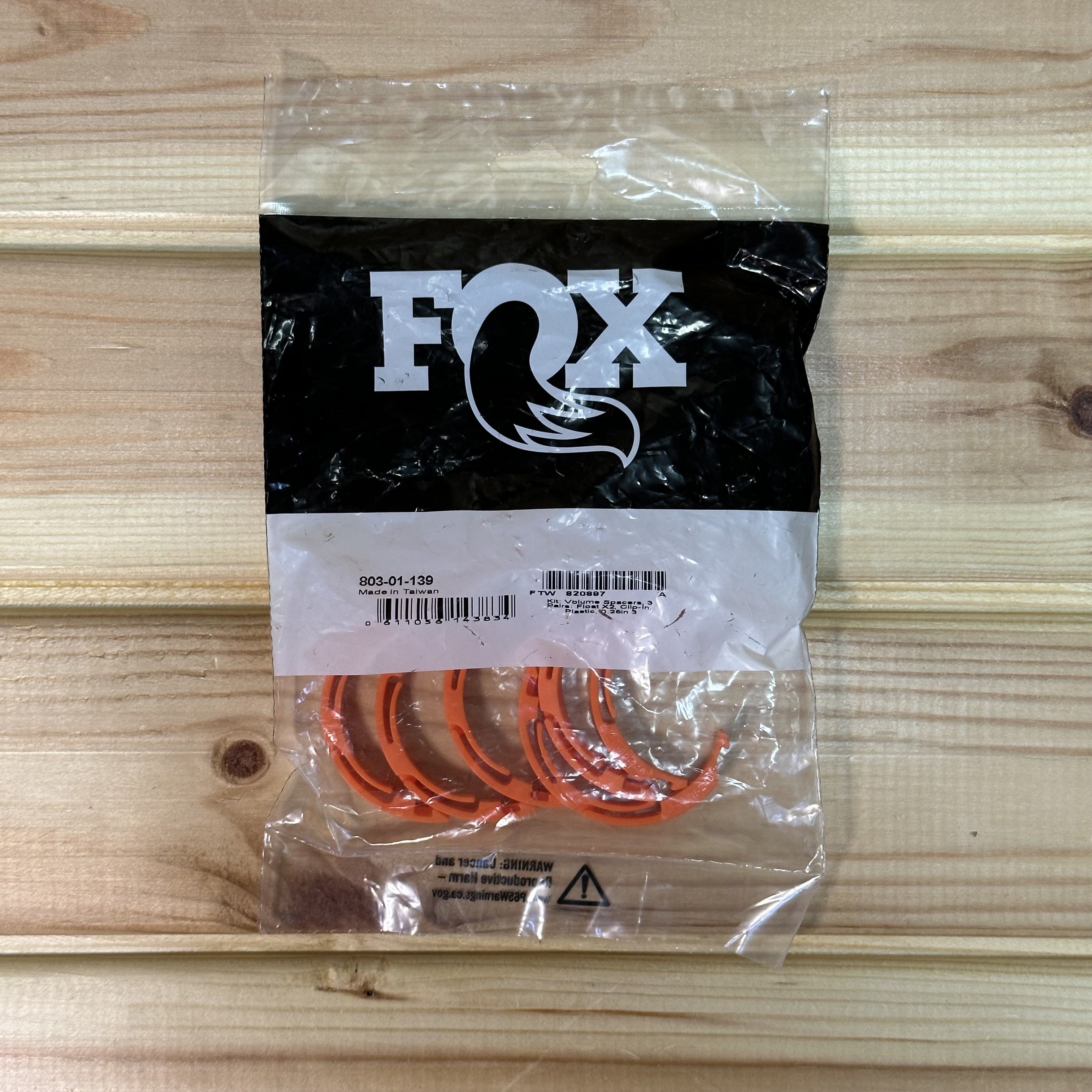 FOX Float X2 Clip-in 0.25'' Volume Spacer 3lü