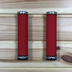 Nukeproof Neutron Knurled Lock-On Elcik - Kırmızı